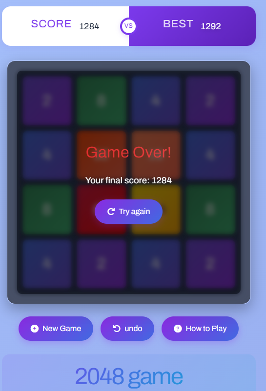 2048 game